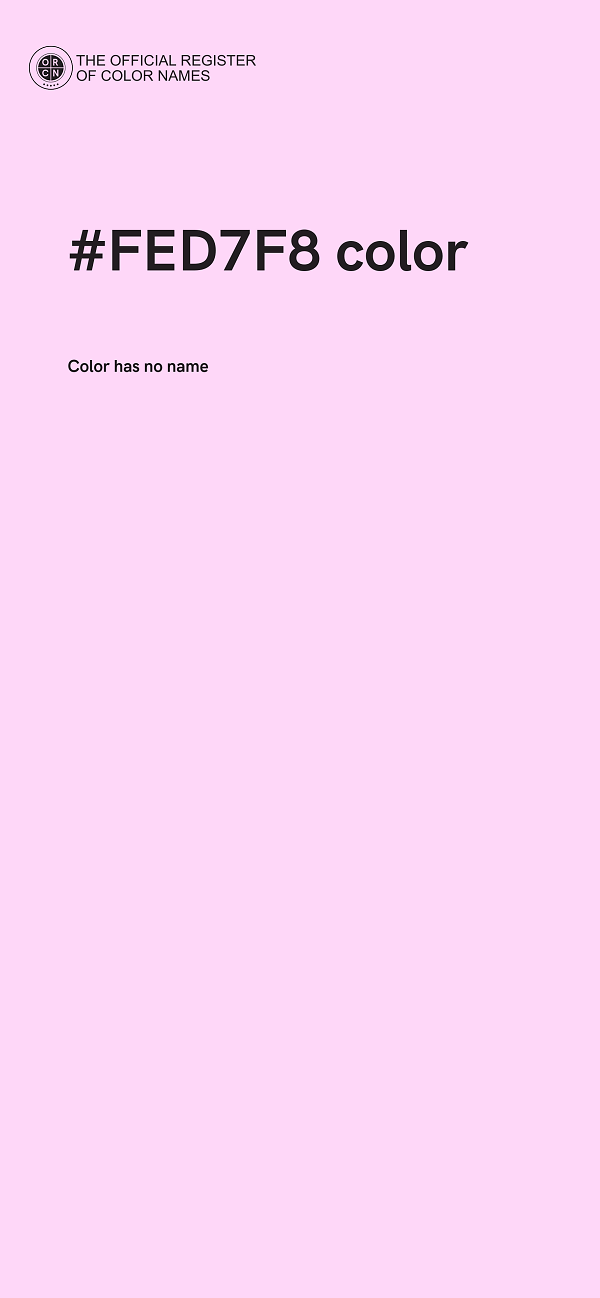 #FED7F8 color image