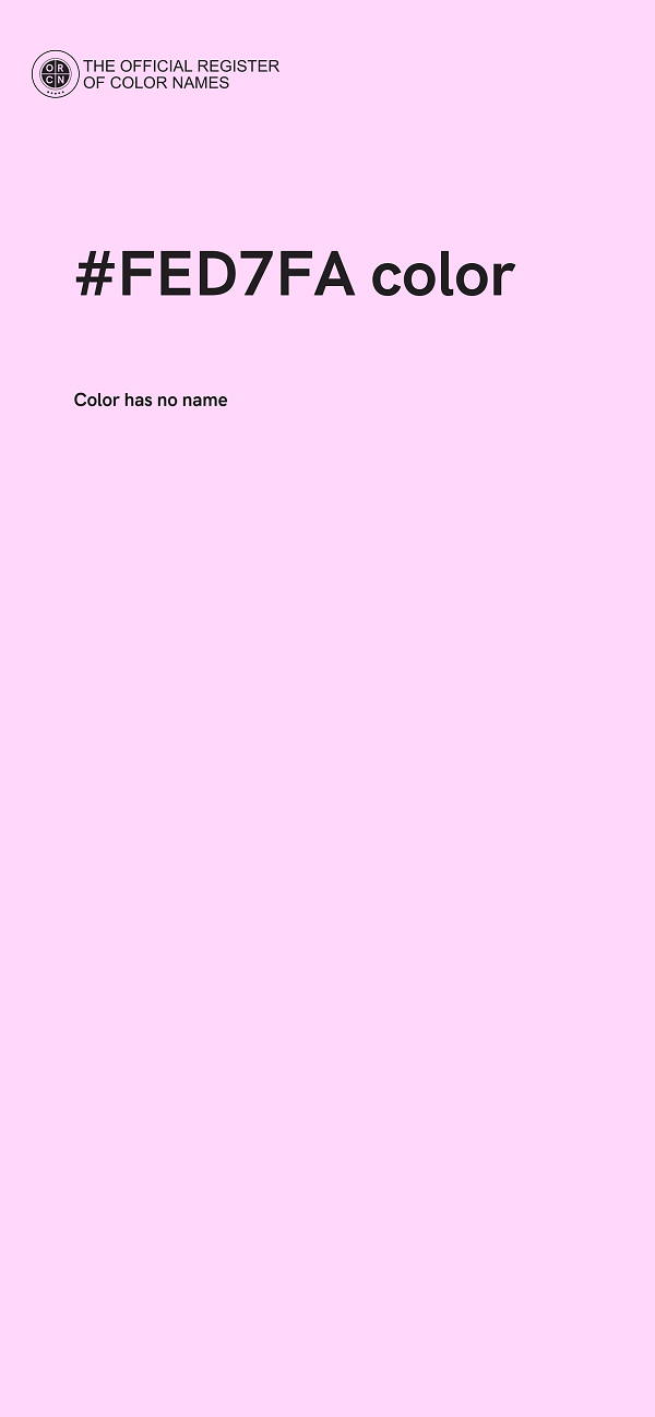 #FED7FA color image