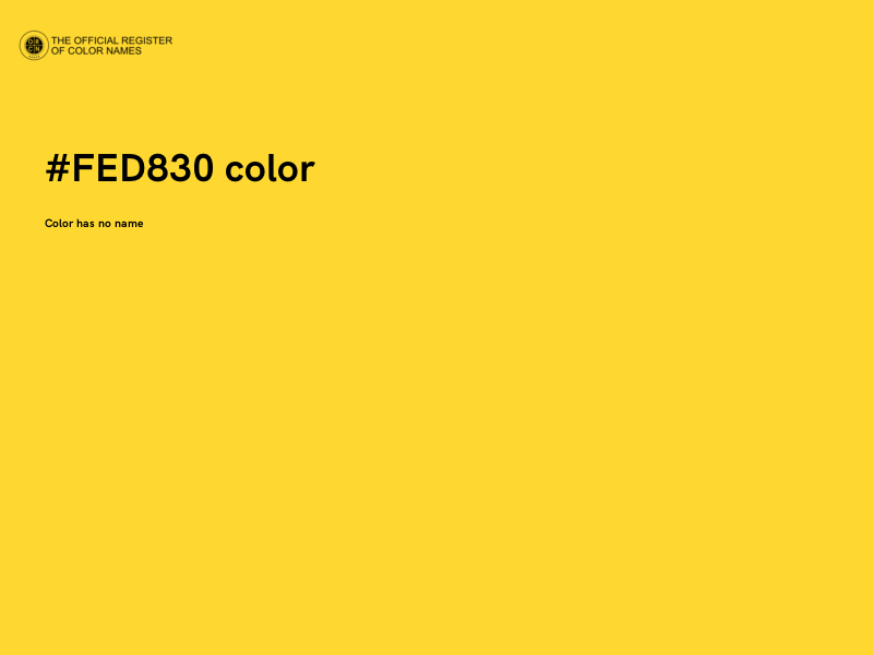 #FED830 color image