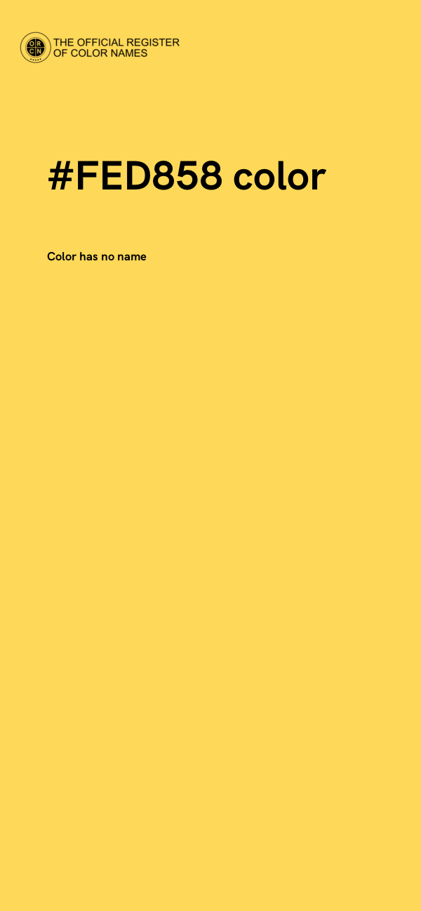 #FED858 color image