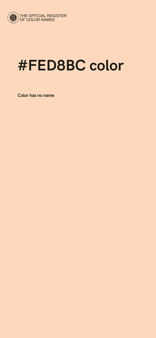 #FED8BC color image