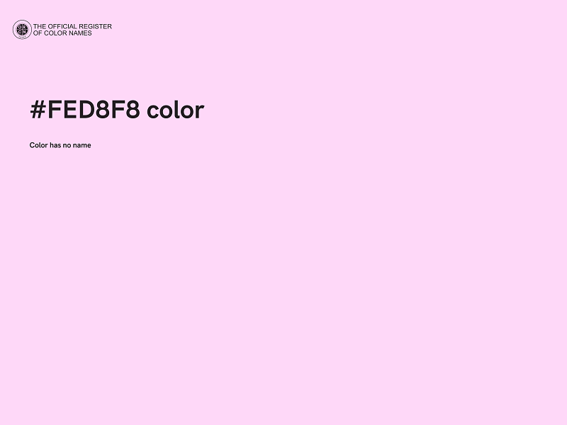 #FED8F8 color image