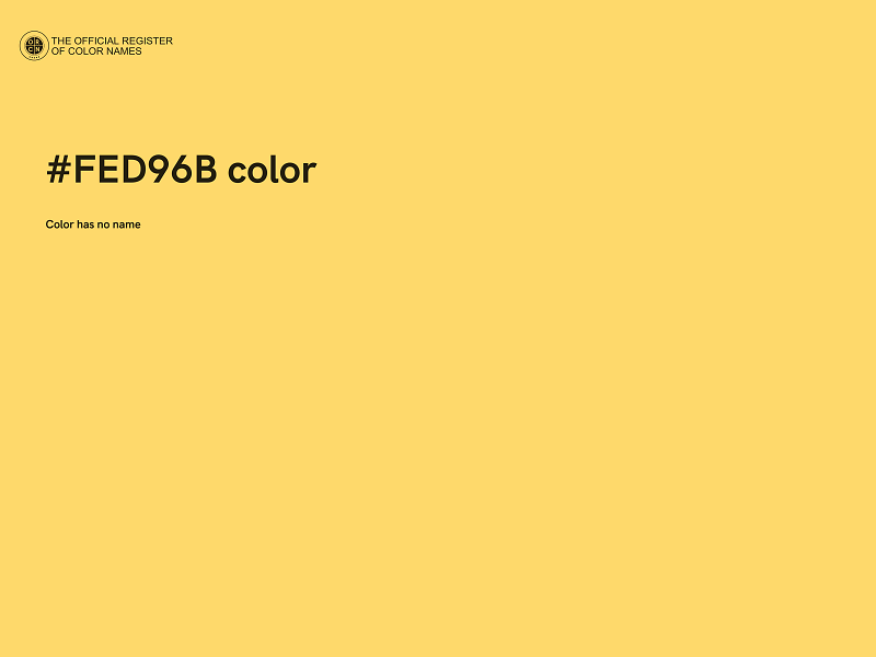 #FED96B color image