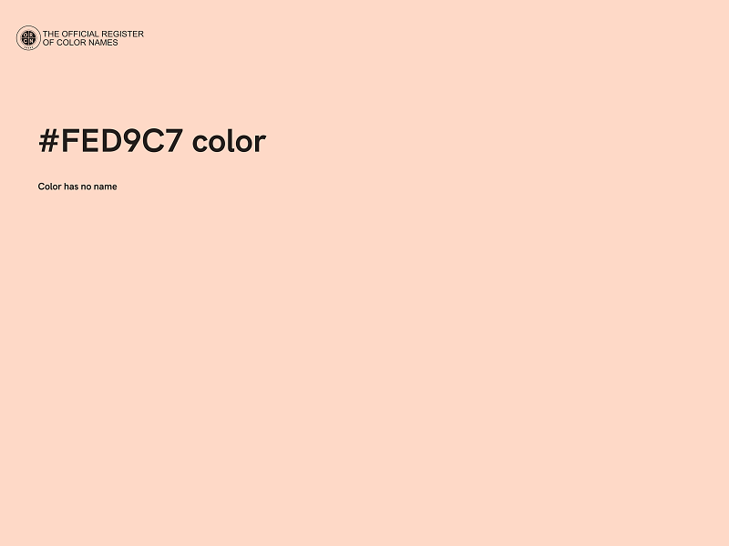 #FED9C7 color image