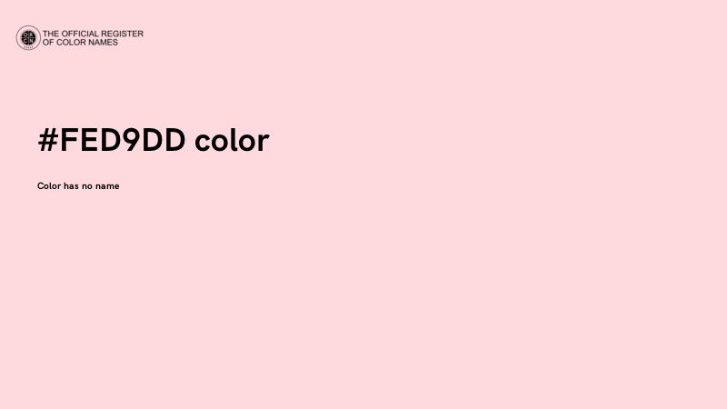 #FED9DD color image