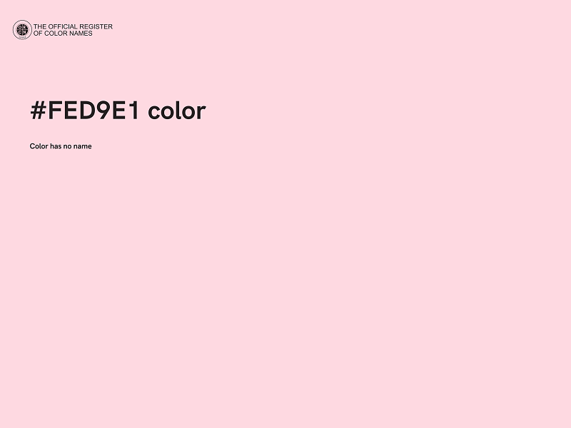 #FED9E1 color image