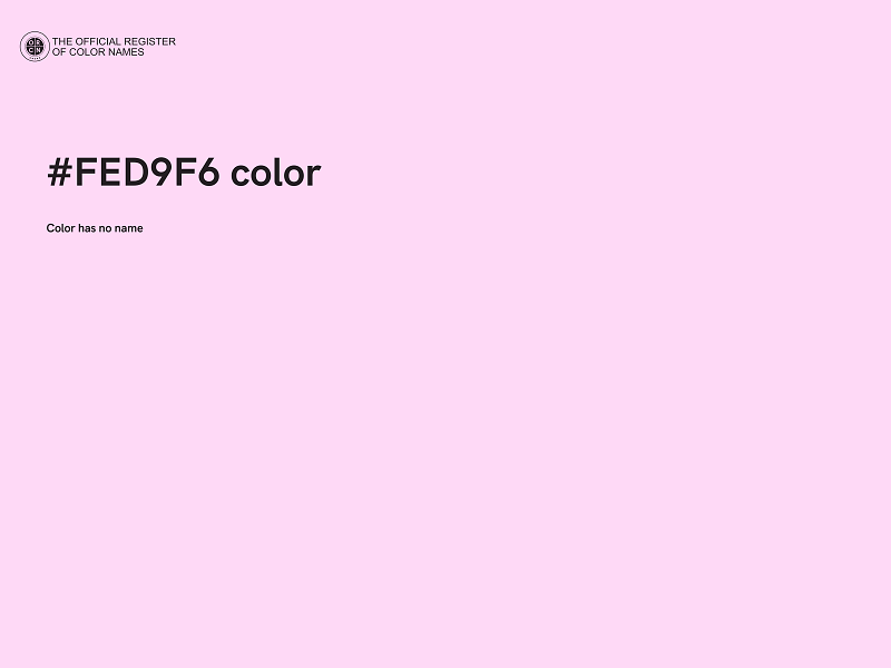 #FED9F6 color image
