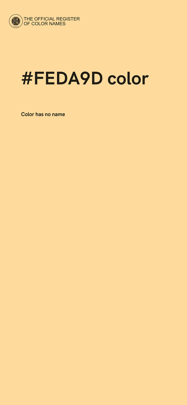#FEDA9D color image