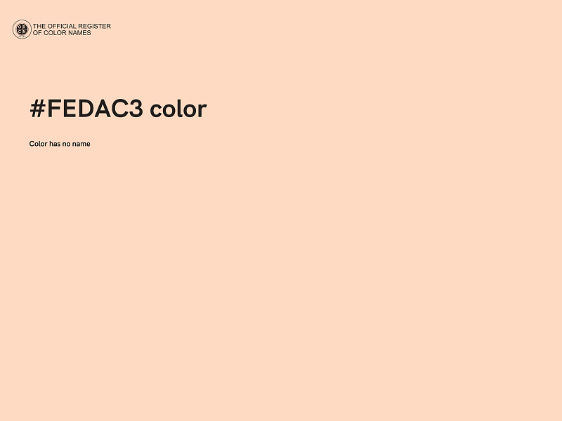 #FEDAC3 color image