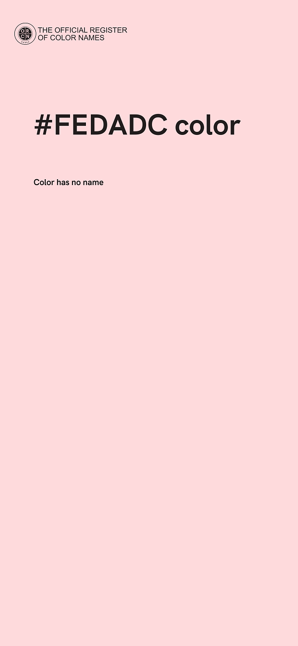 #FEDADC color image