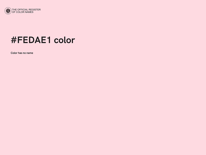#FEDAE1 color image