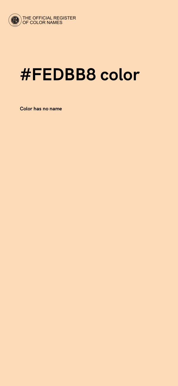 #FEDBB8 color image