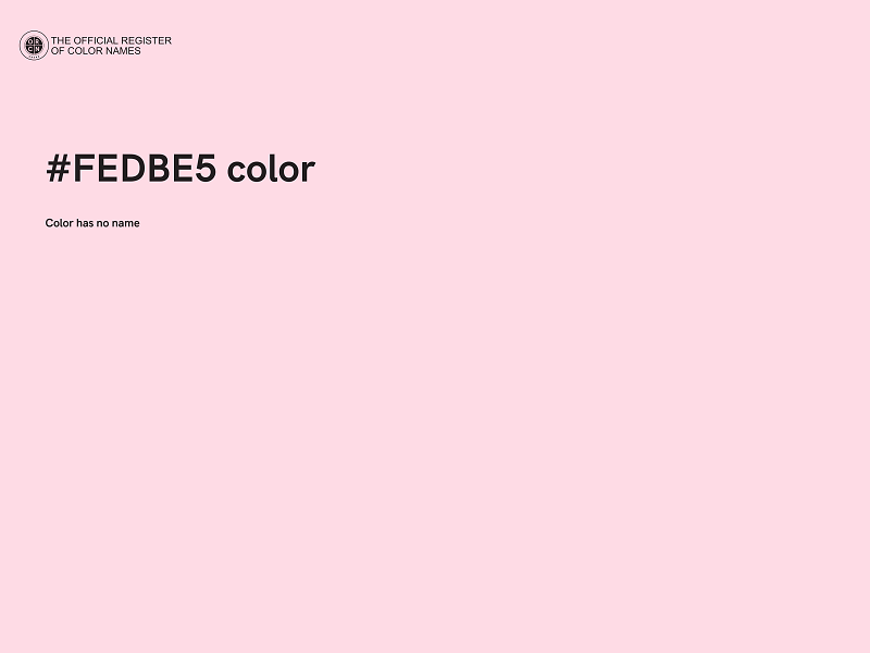 #FEDBE5 color image