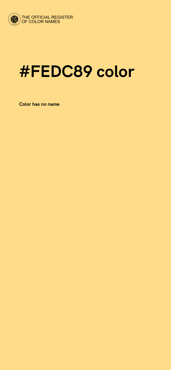 #FEDC89 color image