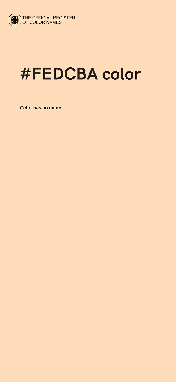#FEDCBA color image
