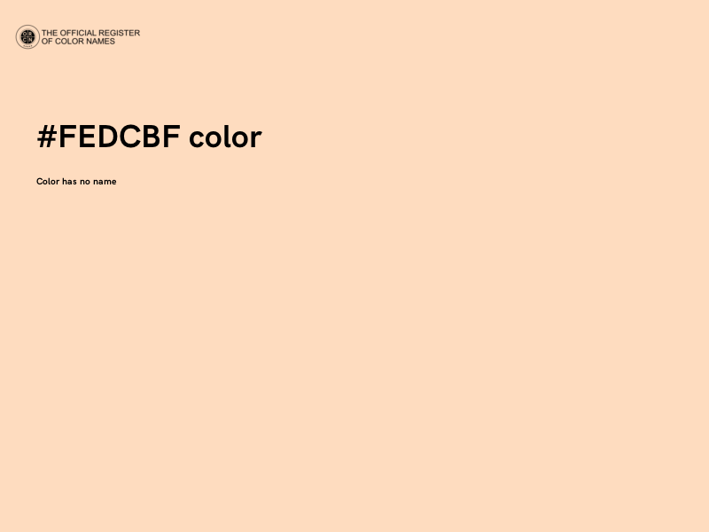 #FEDCBF color image