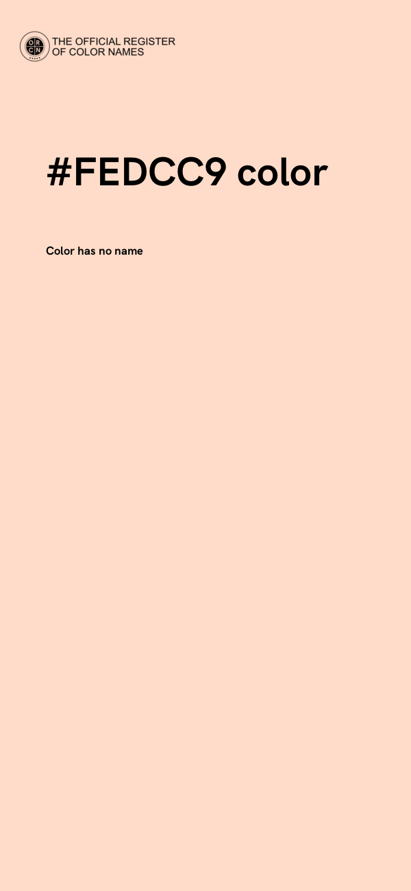 #FEDCC9 color image