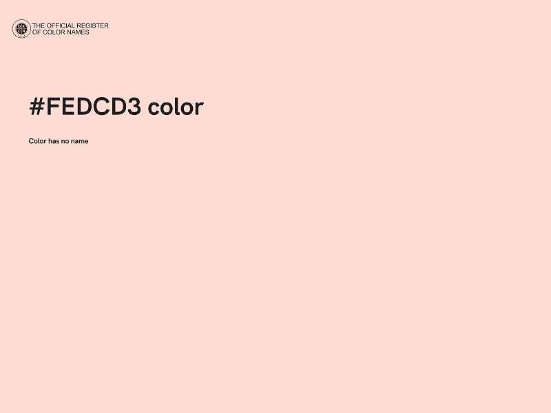 #FEDCD3 color image