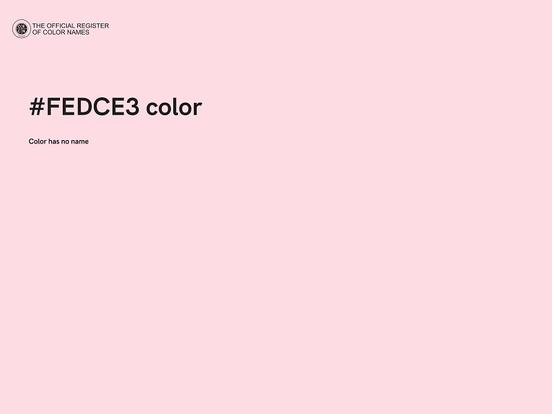 #FEDCE3 color image