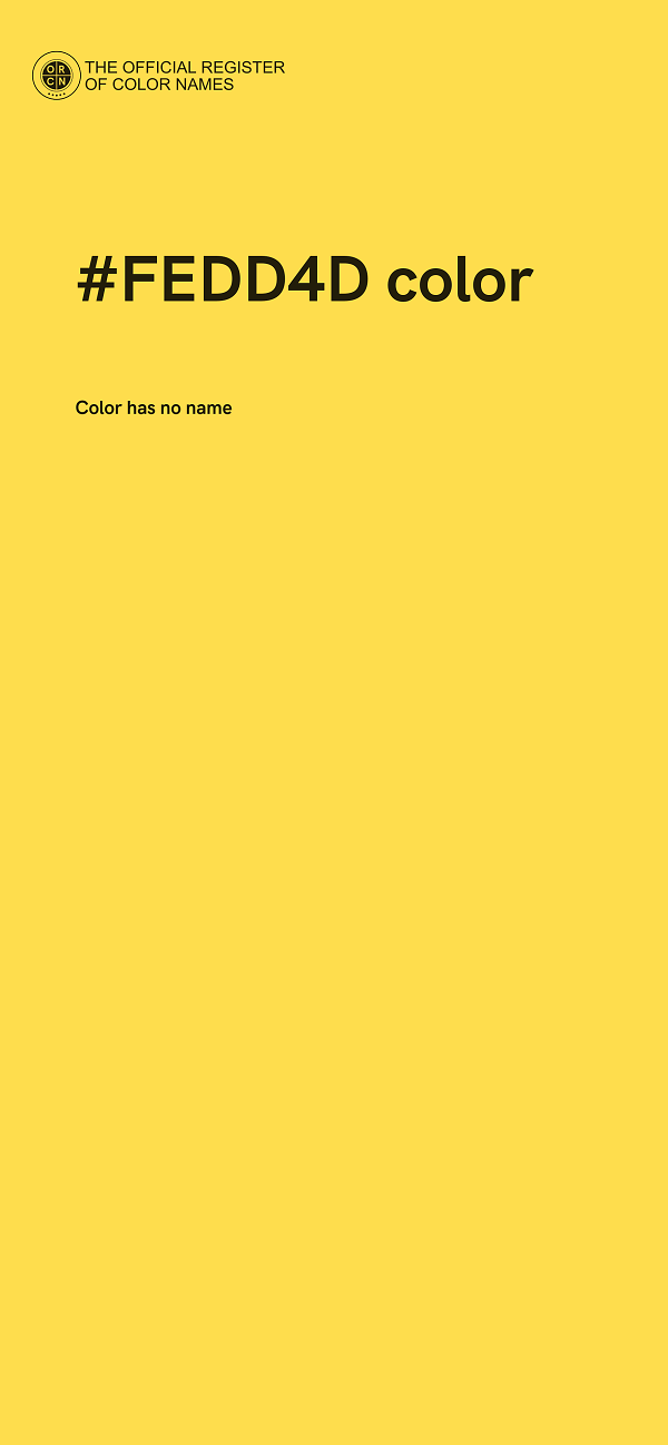 #FEDD4D color image