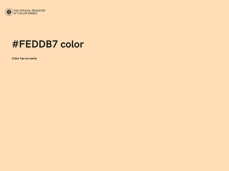 #FEDDB7 color image