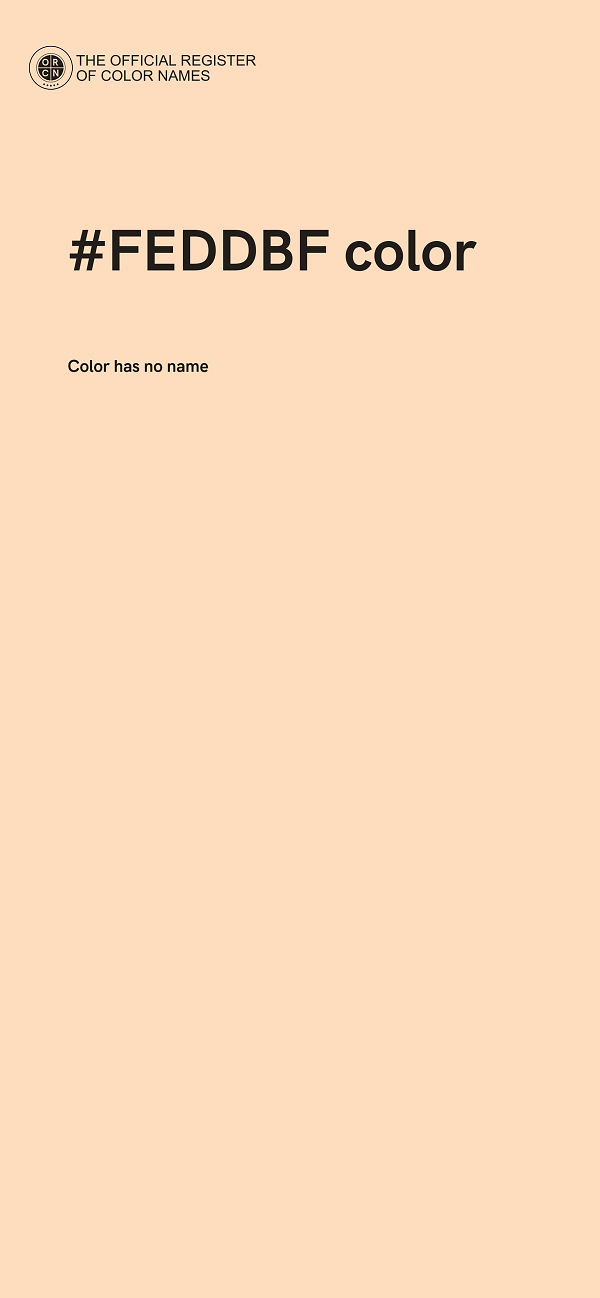 #FEDDBF color image