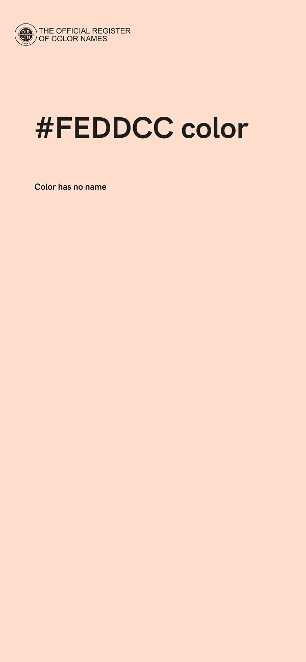 #FEDDCC color image