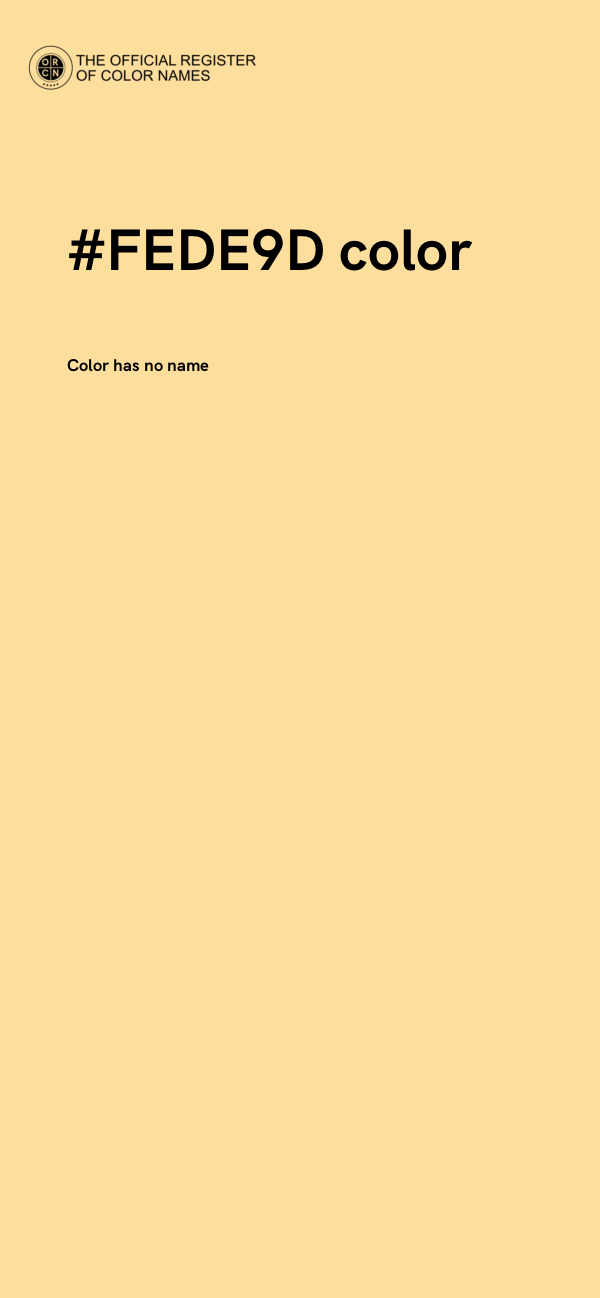 #FEDE9D color image
