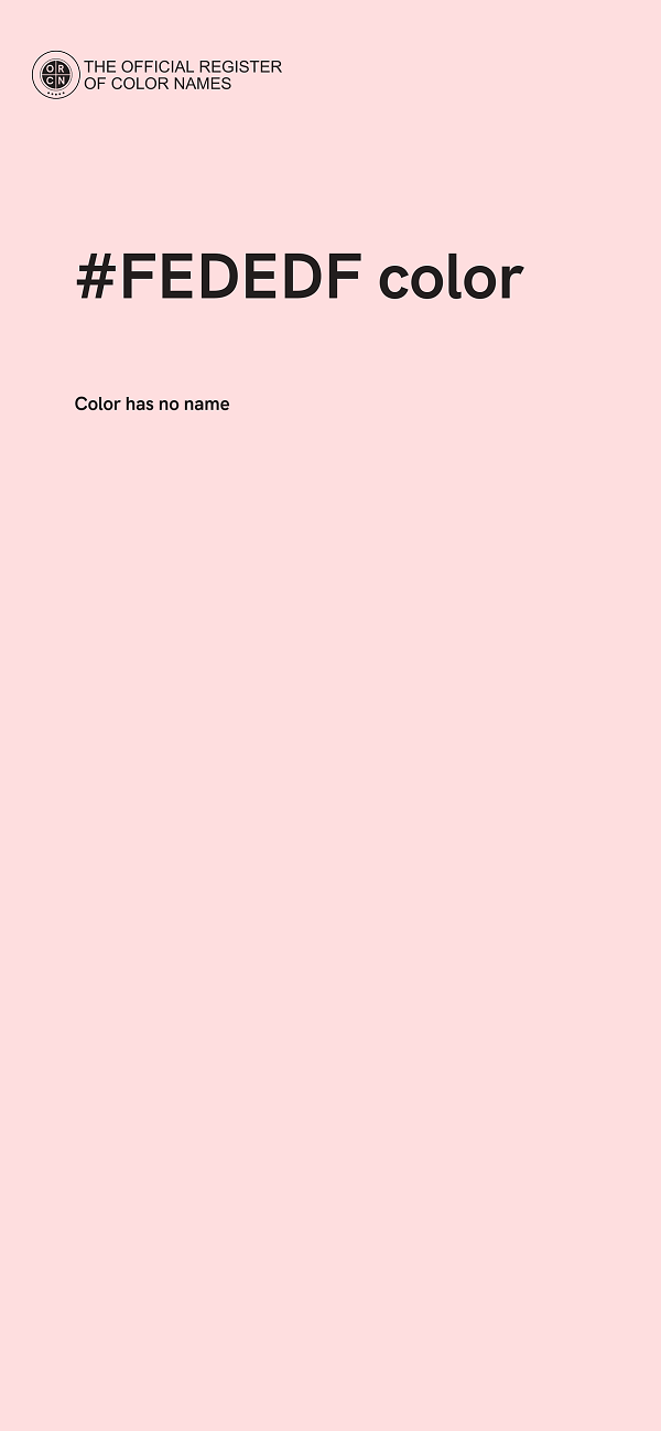 #FEDEDF color image