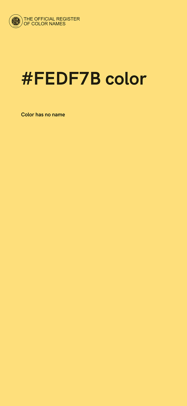 #FEDF7B color image