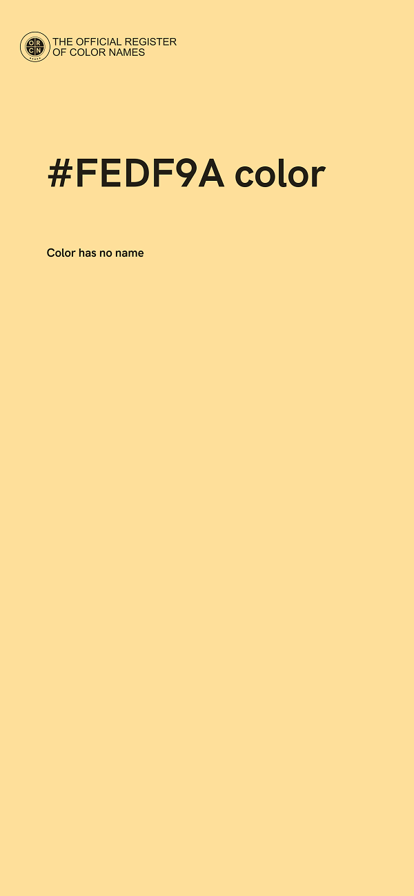 #FEDF9A color image