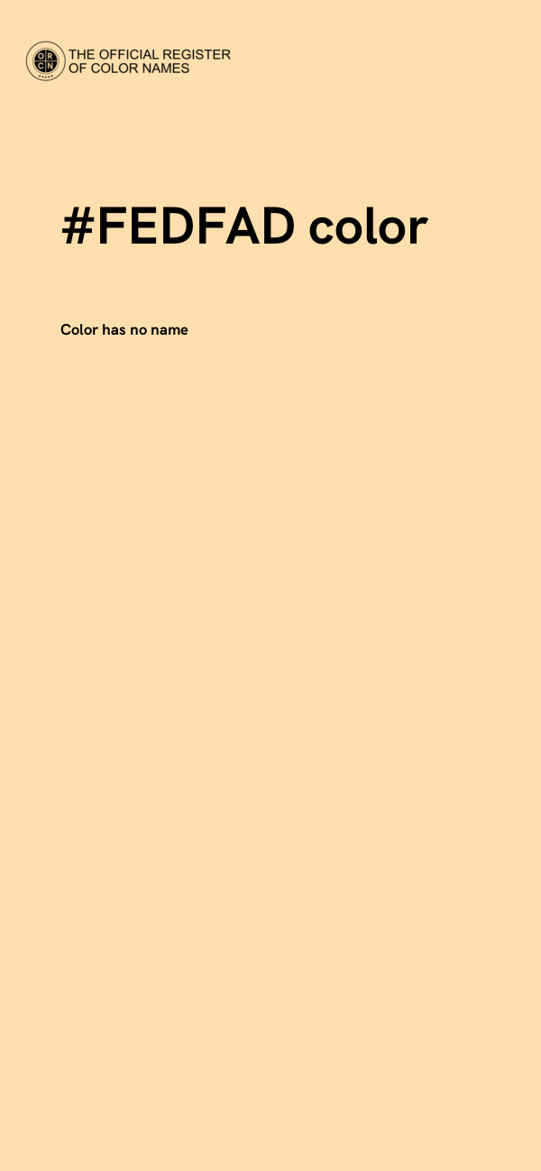 #FEDFAD color image