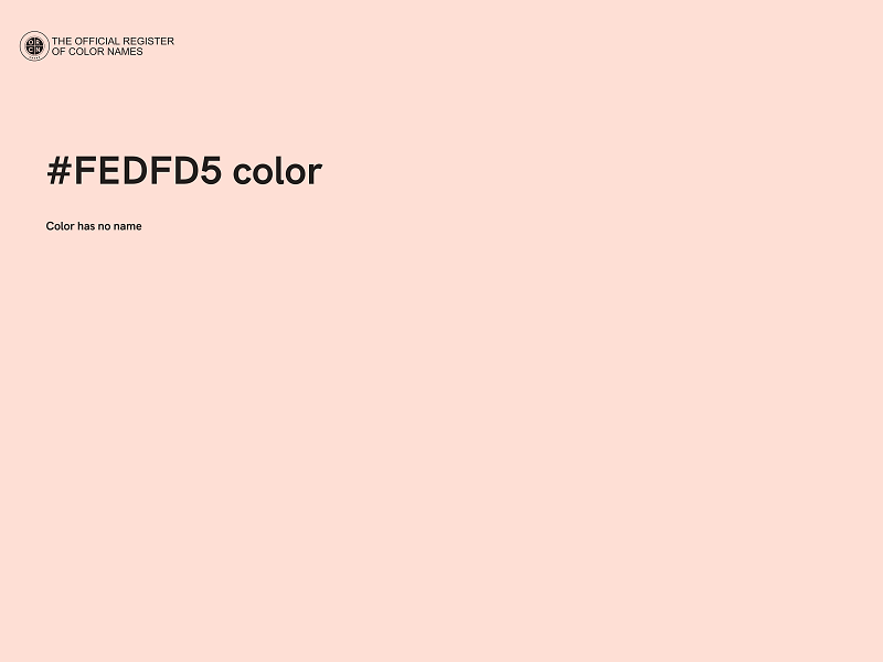 #FEDFD5 color image