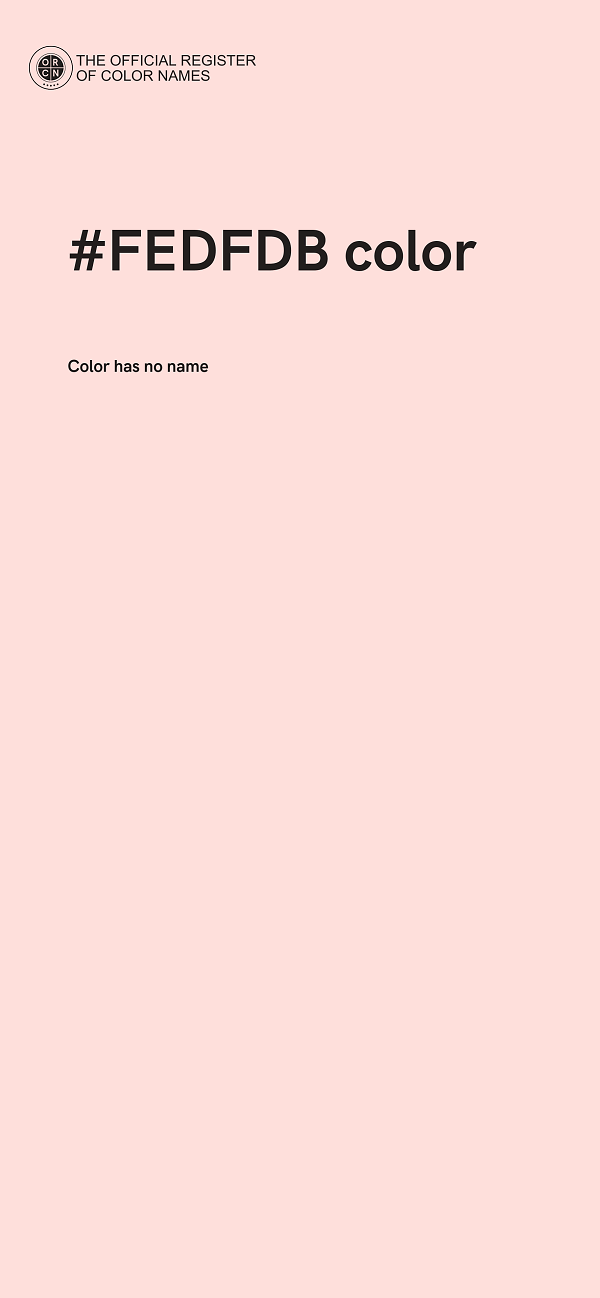 #FEDFDB color image