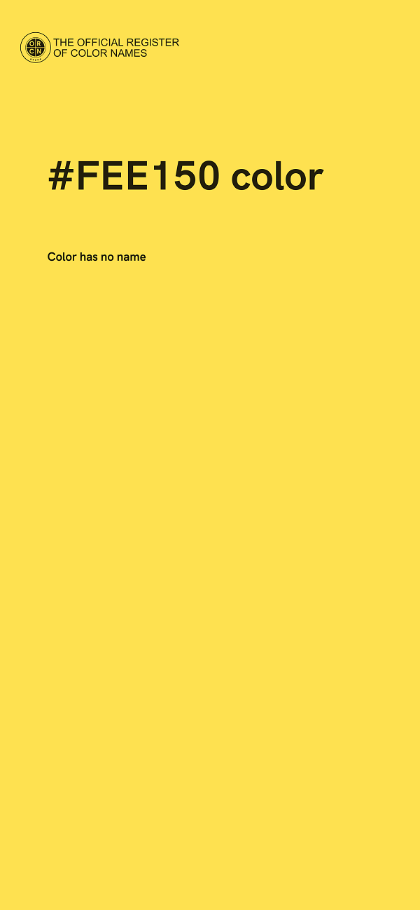 #FEE150 color image