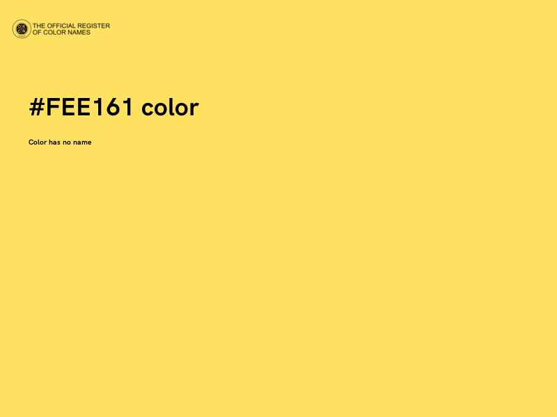 #FEE161 color image