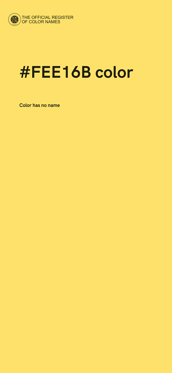 #FEE16B color image