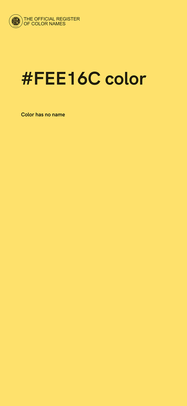 #FEE16C color image