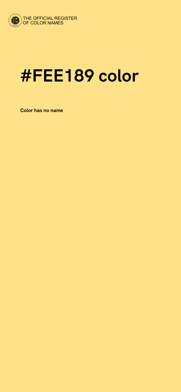 #FEE189 color image