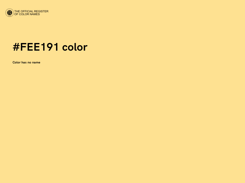 #FEE191 color image