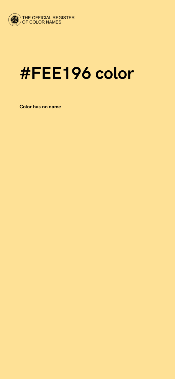 #FEE196 color image