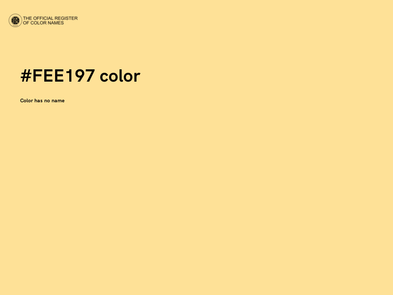 #FEE197 color image