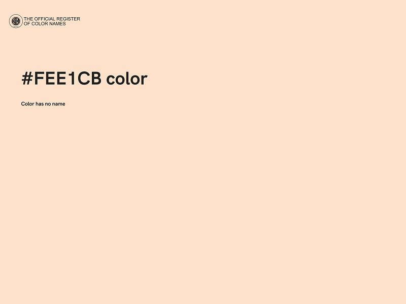 #FEE1CB color image