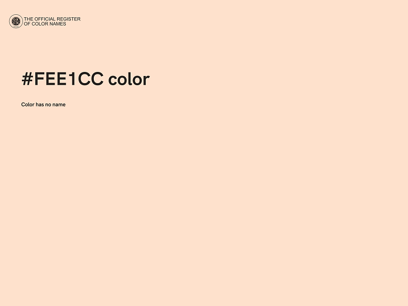 #FEE1CC color image