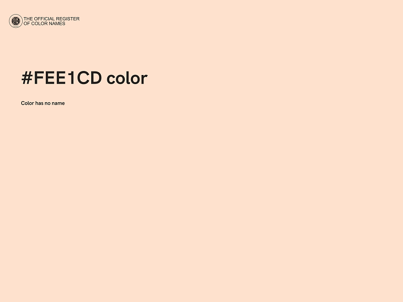 #FEE1CD color image