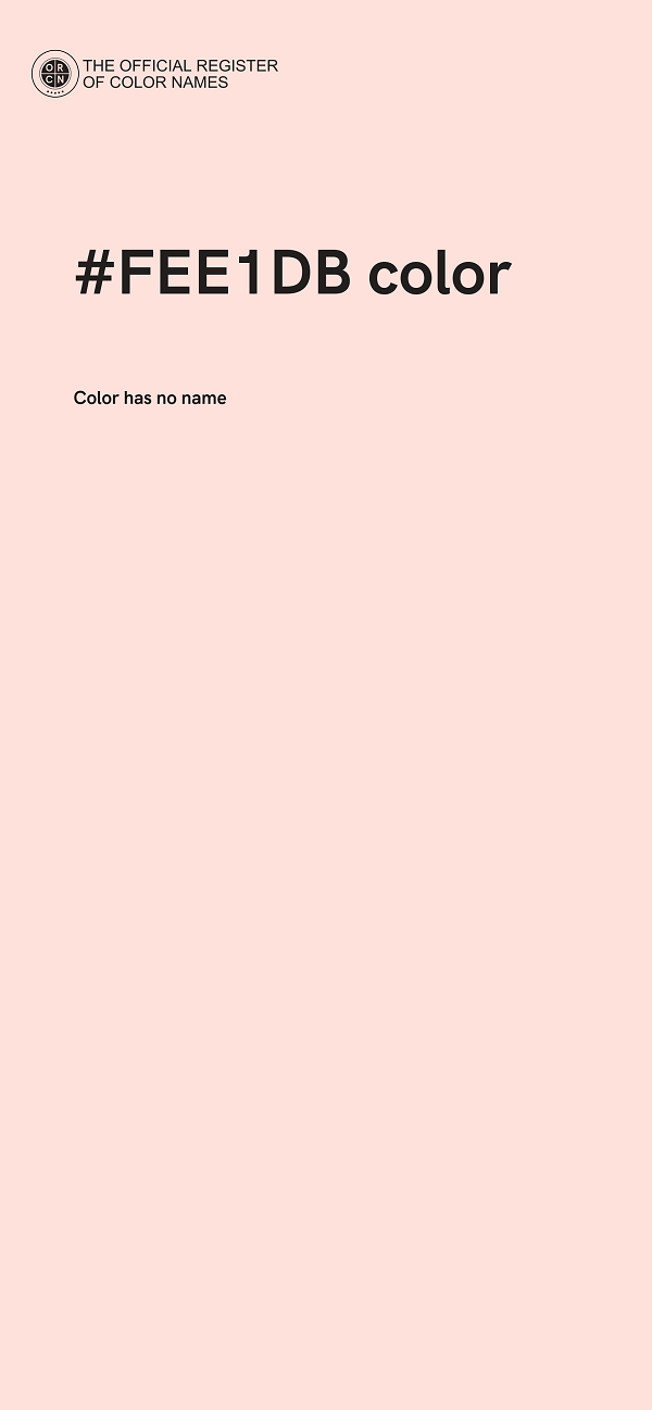 #FEE1DB color image