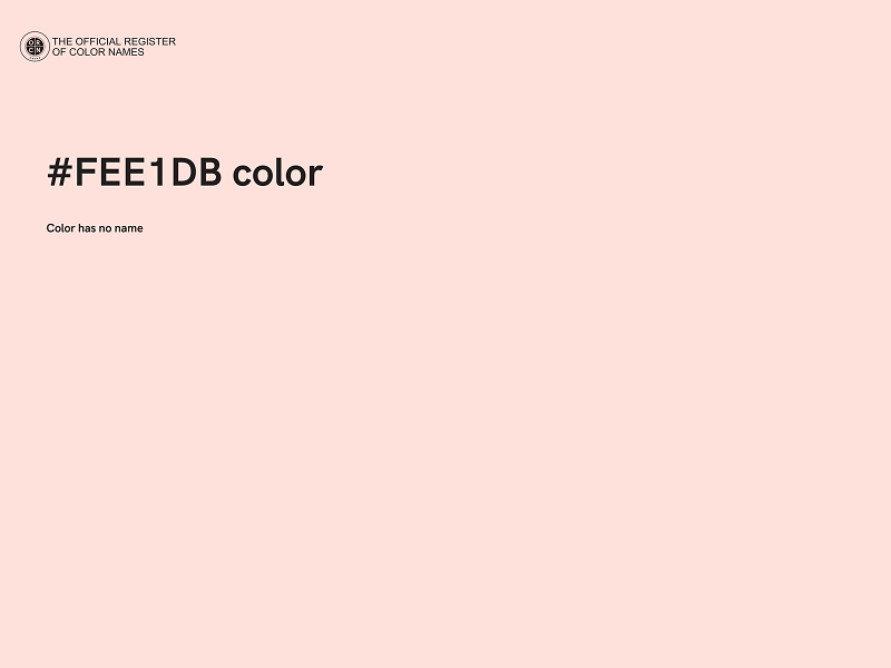 #FEE1DB color image