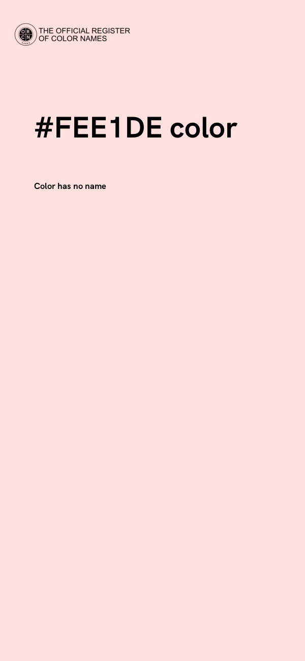 #FEE1DE color image