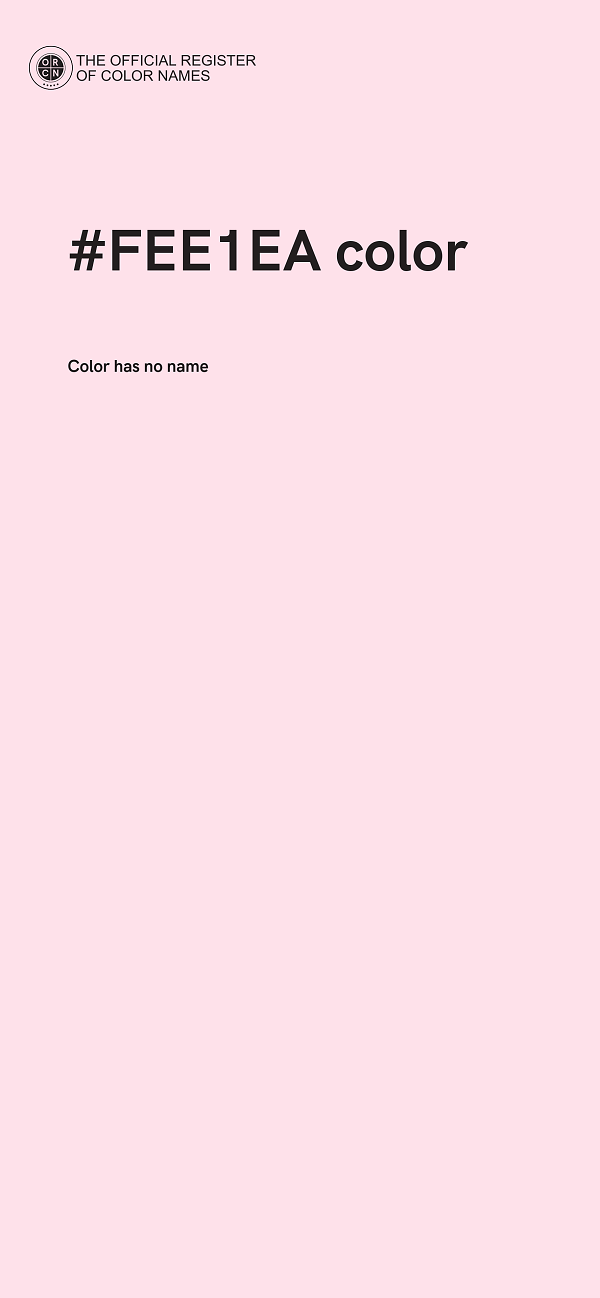 #FEE1EA color image