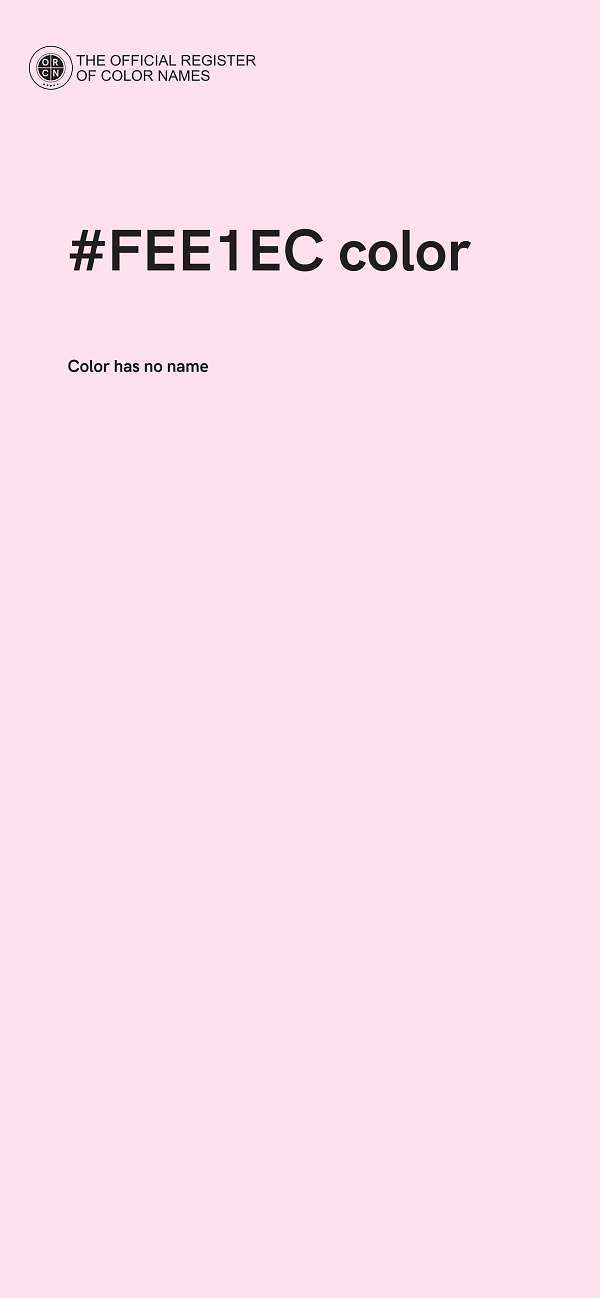 #FEE1EC color image